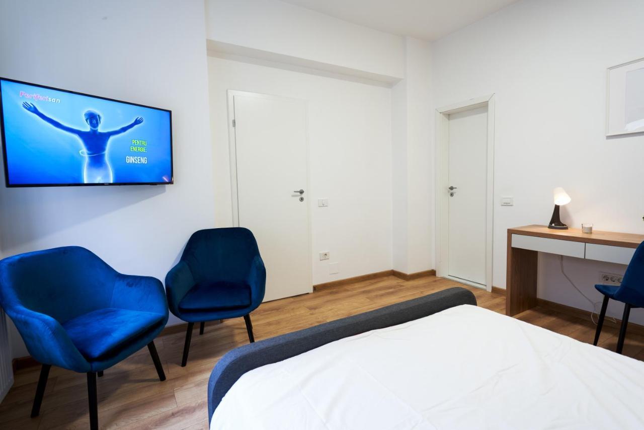 Minimalist Design Apartament In Magheru บูคาเรสต์ ภายนอก รูปภาพ